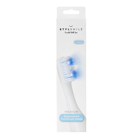 STYLSMILE Standard Replacement Toothbrush Head 4 pack